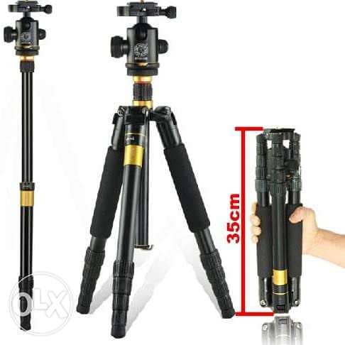 Beike Q666 Portable Professional Tripod Monopod + Ballhead for Cameras 2