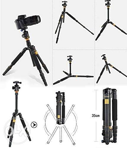 Beike Q666 Portable Professional Tripod Monopod + Ballhead for Cameras 7