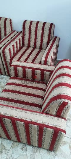 sofa set with coffee table in good condition
