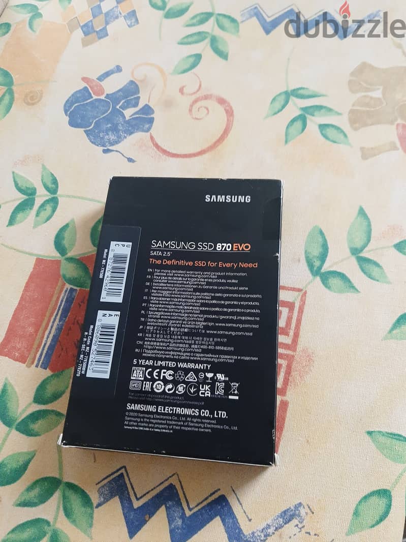 Samsung 870 EVO 500GB SSD 1