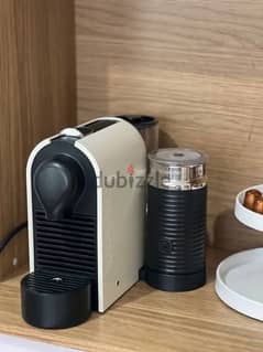 nespresso coffee machine with milk frother 0