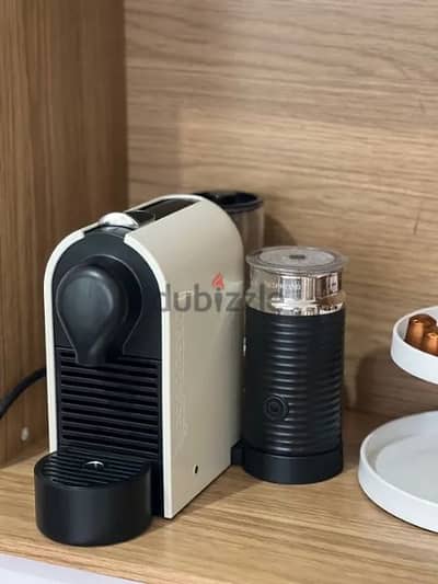 nespresso coffee machine with milk frother