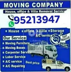 House shifting service packing moving trsport any time any ware