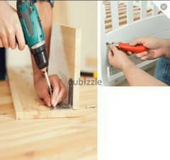 fix furniture and bed wardrobe chair table repair all types carpentry