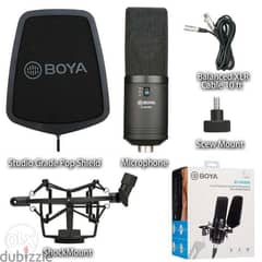 BOYA BY-M1000 Condenser Microphone Podcast Mic Kit 0
