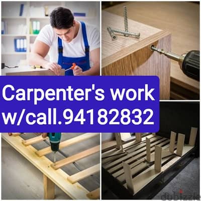 carpentry services fix furniture like bed wardrobes chair