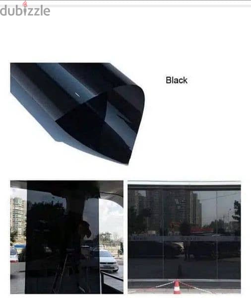 Window Glass Sticker available, Window Privacy film, Black Tinted 1