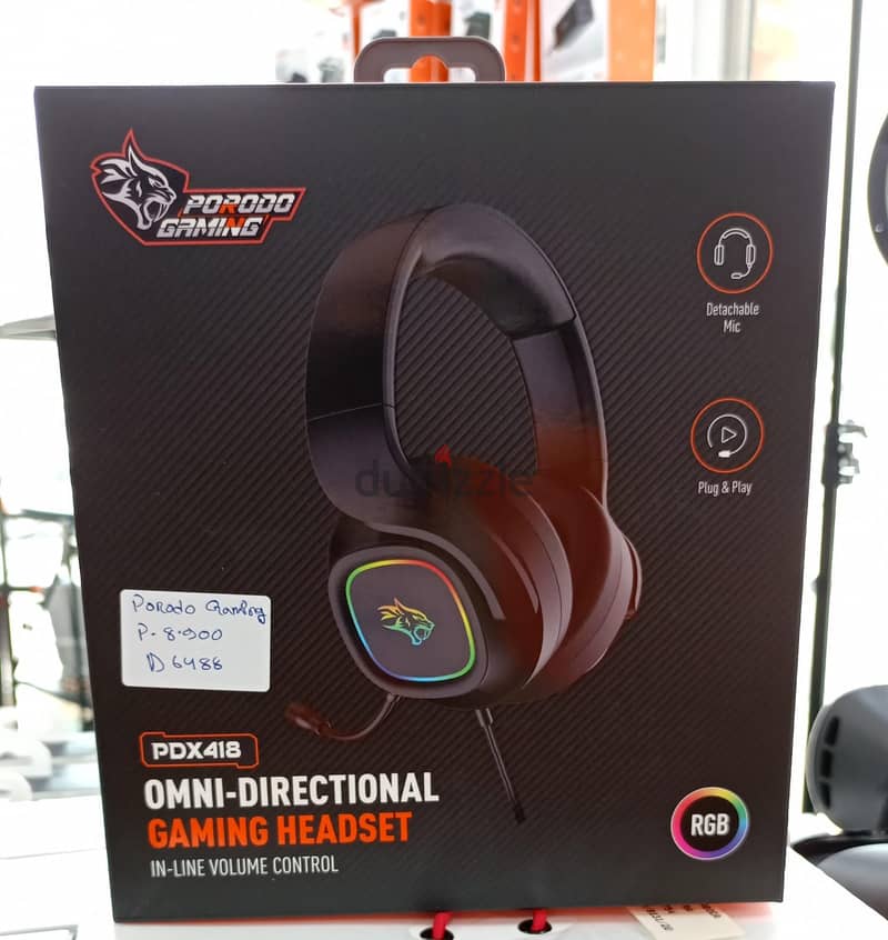 Porodo Omni -Directional Gaming Headset PDX418 0