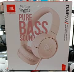 JBL TUNE 500 Wired On Ear Headphones Pure Bass Sound JBLT500