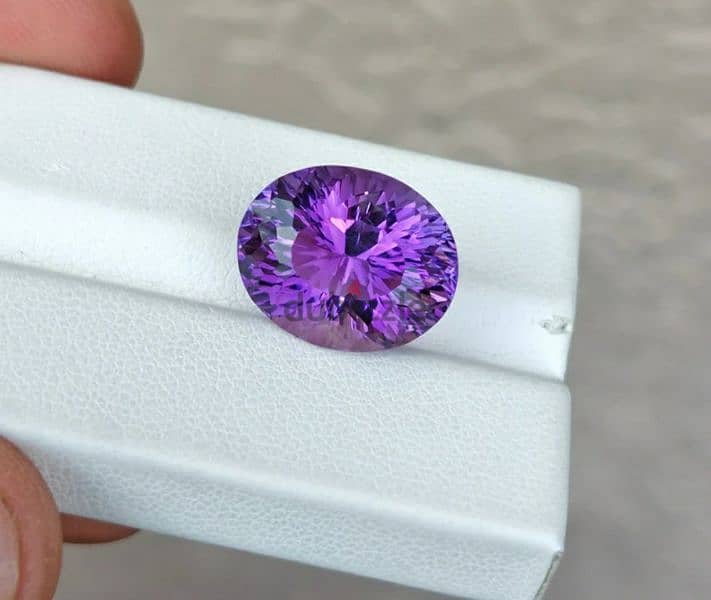 حجر أمتيست جمشت برازيلي طبيعي natural brazilian amethyst stone 3