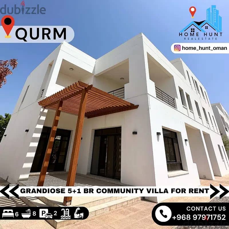 AL QURM | GRANDIOSE 6BR COMMUNITY VILLA FOR RENT 0