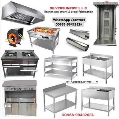 kitchen equipments and steel work