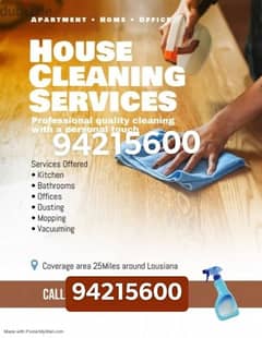 House cleaning villa office apartment deep cleaning service