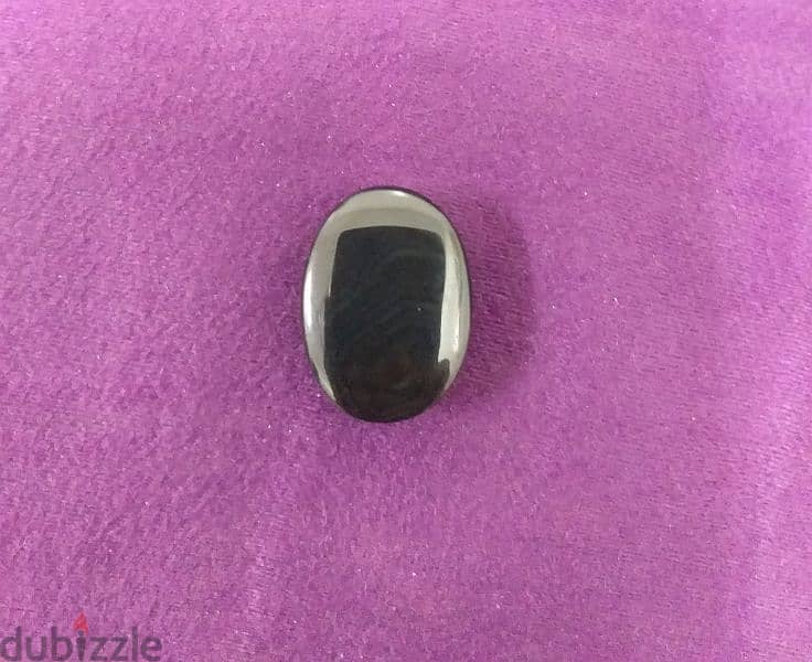 حجر جزع عقيق يمني أسود طبيعي natural yamani banded agate stone 1