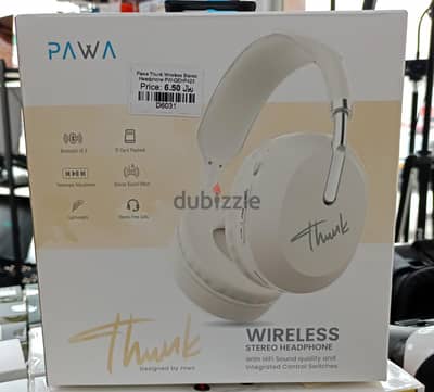 Pawa Thunk Wireless Stereo Headphones - Brand New