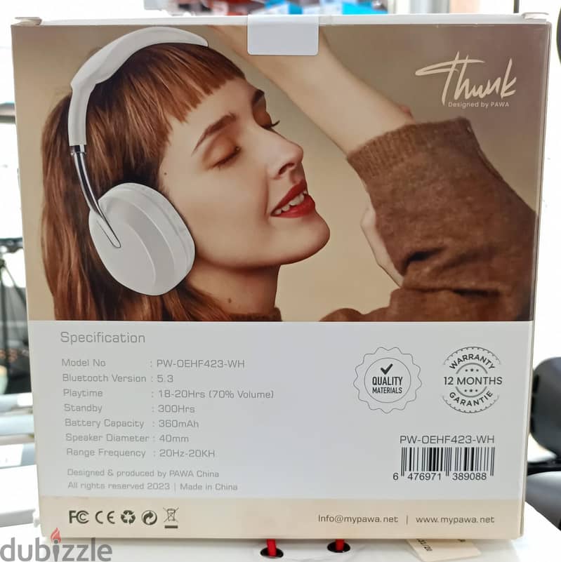 Pawa Thunk Wireless Stereo Headphones - Brand New 1