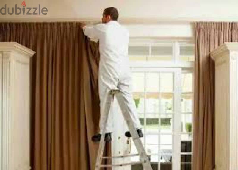 fix curtain and TV stands frame photo all type 0