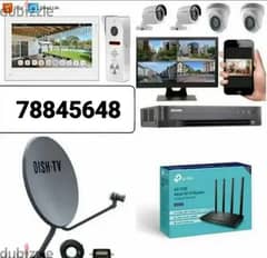 CCTV Cameras 
Networking data voice points 
Internet raouter