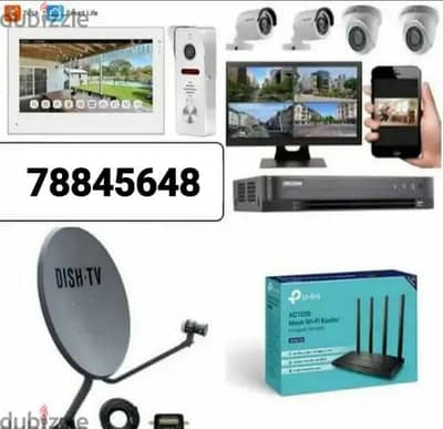 CCTV Cameras  Networking data voice points  Internet raouter