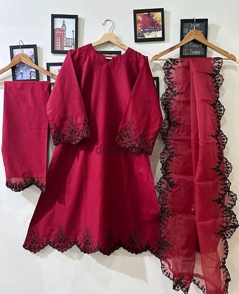 cotton frocks with embroidery 2