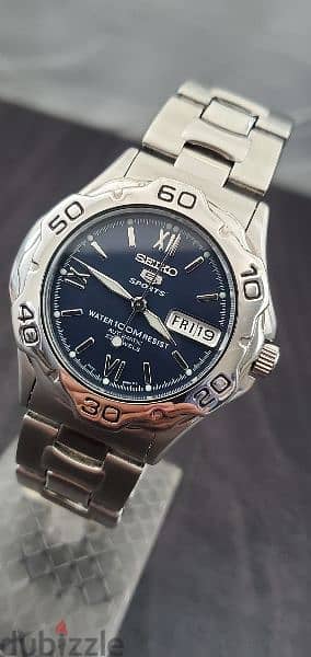 Seiko 5 sports Men’s 7s36 blue dial 23 Jewels Automatic Watch Japan 2