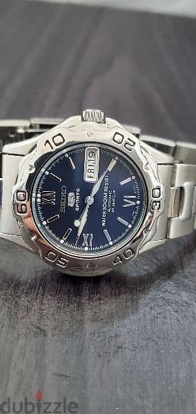 Seiko 5 sports Men’s 7s36 blue dial 23 Jewels Automatic Watch Japan 4