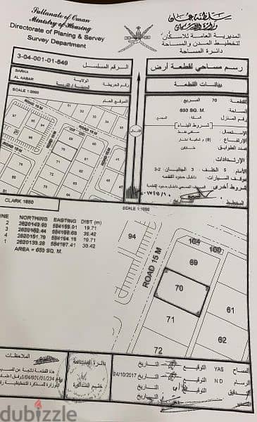 أرضين شبك للبيع في ولاية بركاء منطقة العبر 1