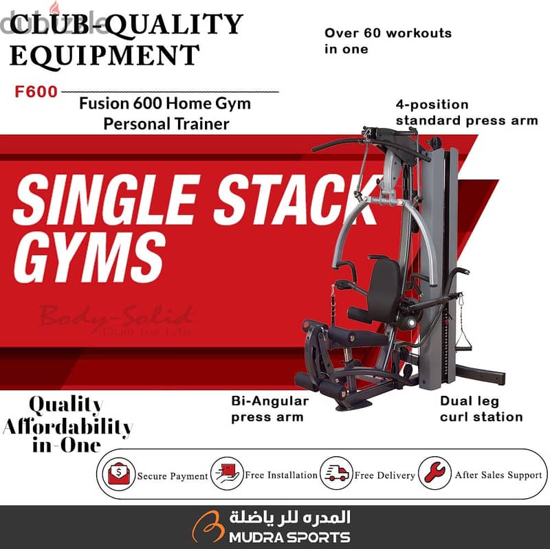 Body Solid F600 Home Gym with 310 lb Stack 0