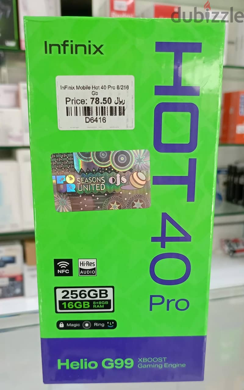 Infinix Mobile Hot 40 Pro 8GB/256GB - Brand New 0