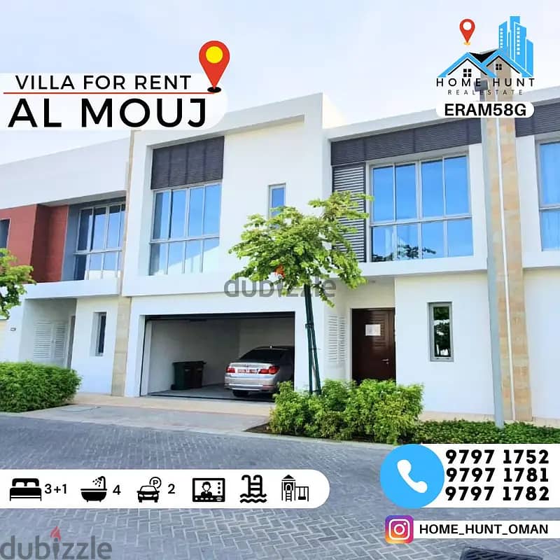 AL MOUJ | BEAUTIFUL 3+1BR GHADEER COURTYARD VILLA FOR RENT 0