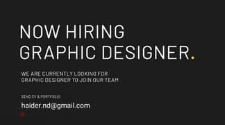 Looking for Graphic designer
