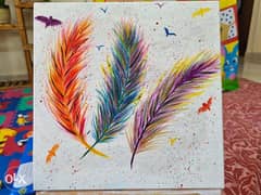 Beautiful Feathers - 30 x 30 CM