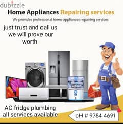 Maintenance Automatic washing machines and Refrigerator'ss