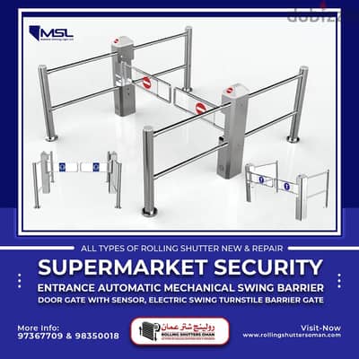 Automatic Mechanical Swing Barrier Door Gate with Sensor