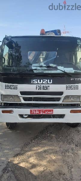 Hiup truck for rent all Muscat 7ton 10ton Best price 9595 26 58 0