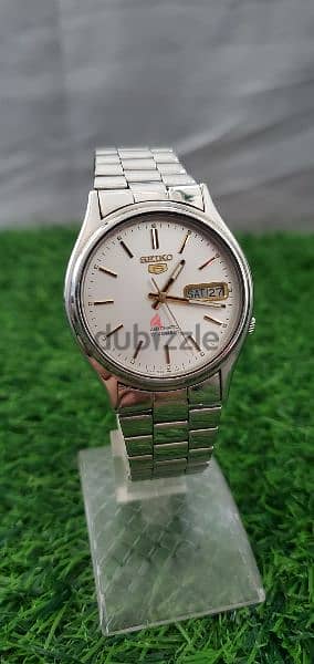 Rare & Vintage Seiko5 Automatic 7009 white Dial Japan made Men’s Watch 0