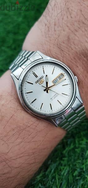 Rare & Vintage Seiko5 Automatic 7009 white Dial Japan made Men’s Watch 5