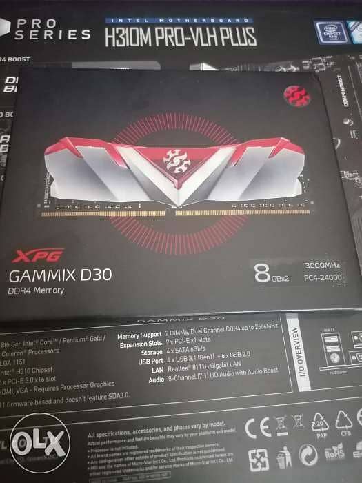 MSI motherboard +16 GB RAM + 1TB SSD 3