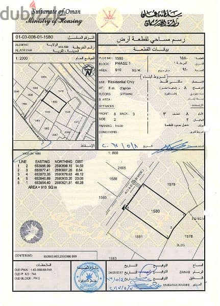 للبيع ارض سكنية في العامرات / العتكية الاولى 0