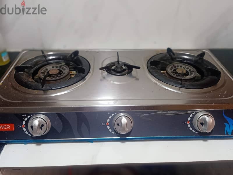 Power Stove 3 Burner and Cylinder 1