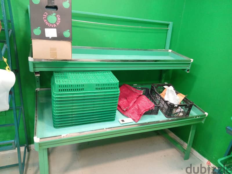 Equipment for a full fruit and vegetable shop 1