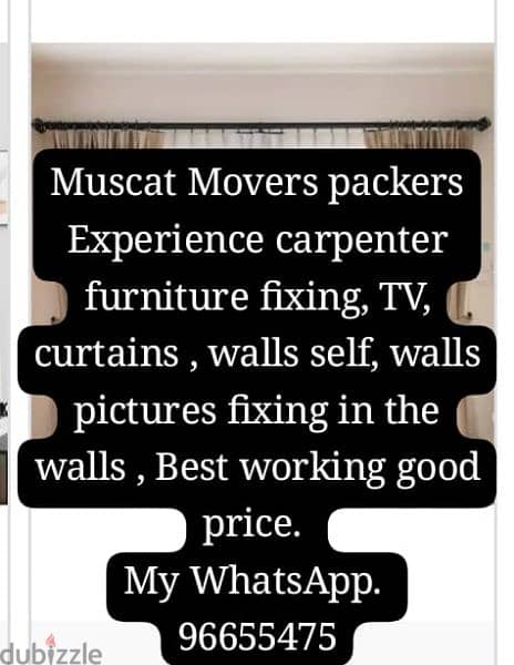 Best service curtains furniture TV fixing 0