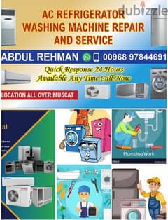 Maintenance Automatic washing machines and Refrigerator'ss 0