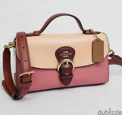 COACH Kleo Top Handle Colourblock Leather Bag Crossbody AUTHENTIC