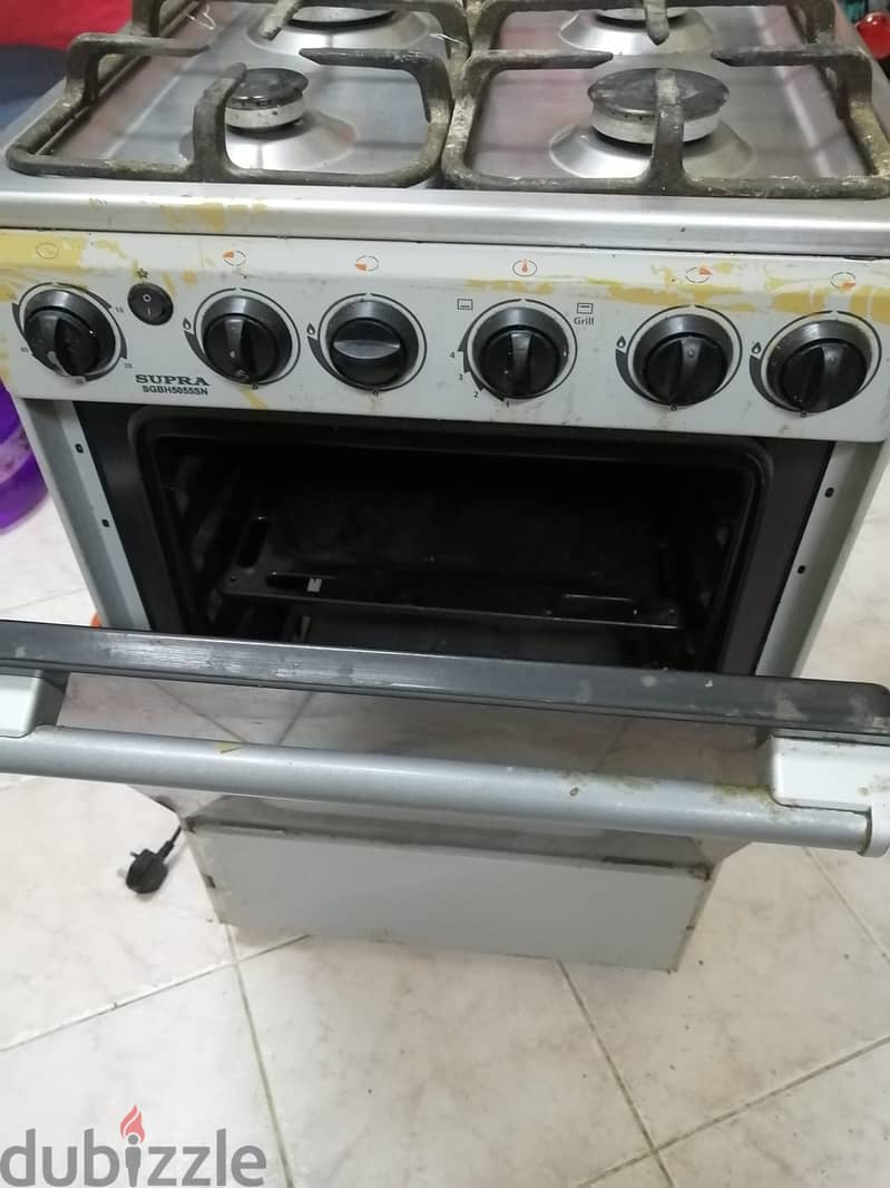 4 Burners with oven with cylinder 1