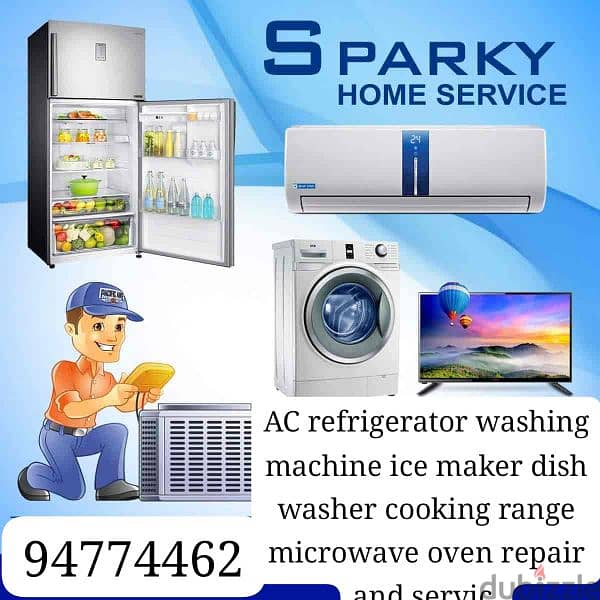 AC refrigerator and freezer  automatic washing machine 0