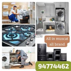 AC refrigerator and freezer automatic washing machine