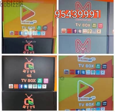 Android box new with subscription 1year free all countries channels wo