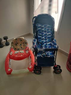 Car seat stroller and baby walker