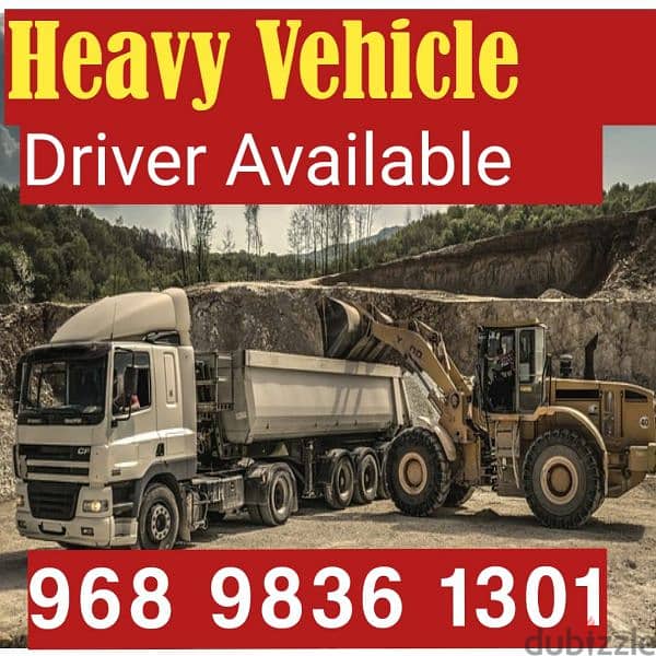 Experienced Heavy Vehicle Driver available 96898361301 0